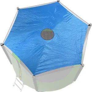 10FT Trampoline Shade Cover Oxford Cloth Top Cover Sun Protection Anti-UV Trampoline Canopy for Outdoor Trampoline