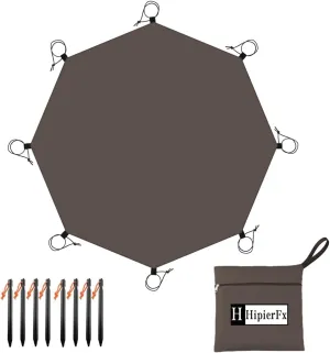 13.5x13.5 ft Tent Footprint Waterproof Camping Tarp Ultralight Mat Under Tent Moisture-Proof Ground Sheet Mat(Brown)