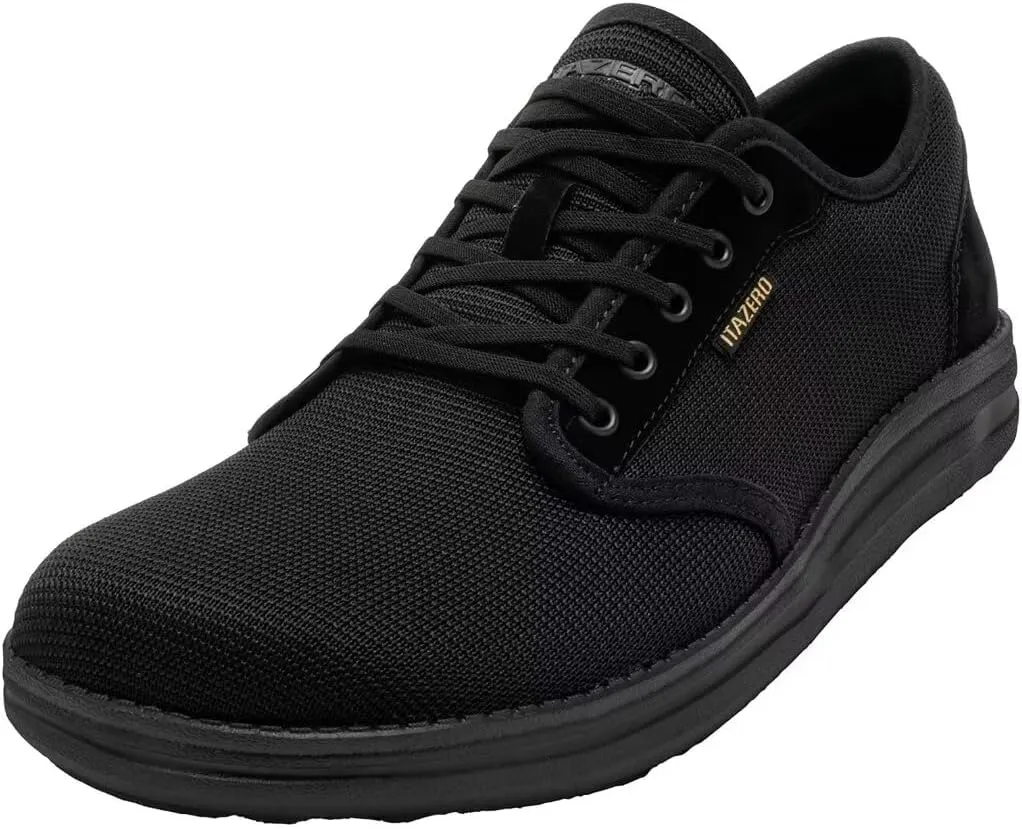 1TAZERO Men Wide Width Slip On Shoes Loafer with Arch Support Insoles Men Casual Shoes for Plantar Fasciiti with Arch Support