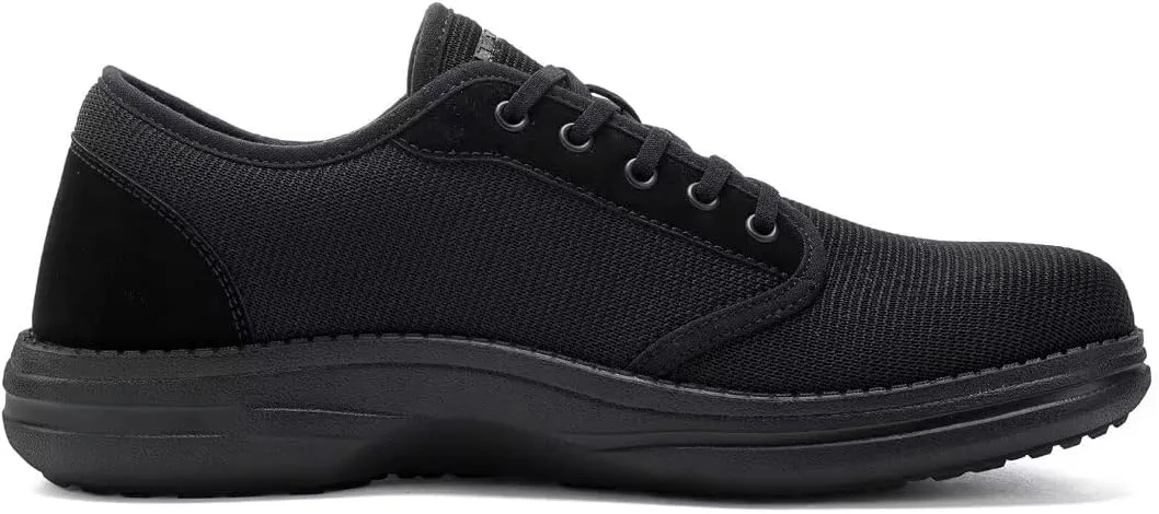 1TAZERO Men Wide Width Slip On Shoes Loafer with Arch Support Insoles Men Casual Shoes for Plantar Fasciiti with Arch Support