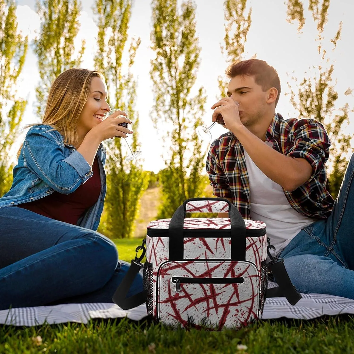 22.5L Waterproof Soft Cooler BagInsulated Lunch Box for Camping Fishing Beach Road Trips