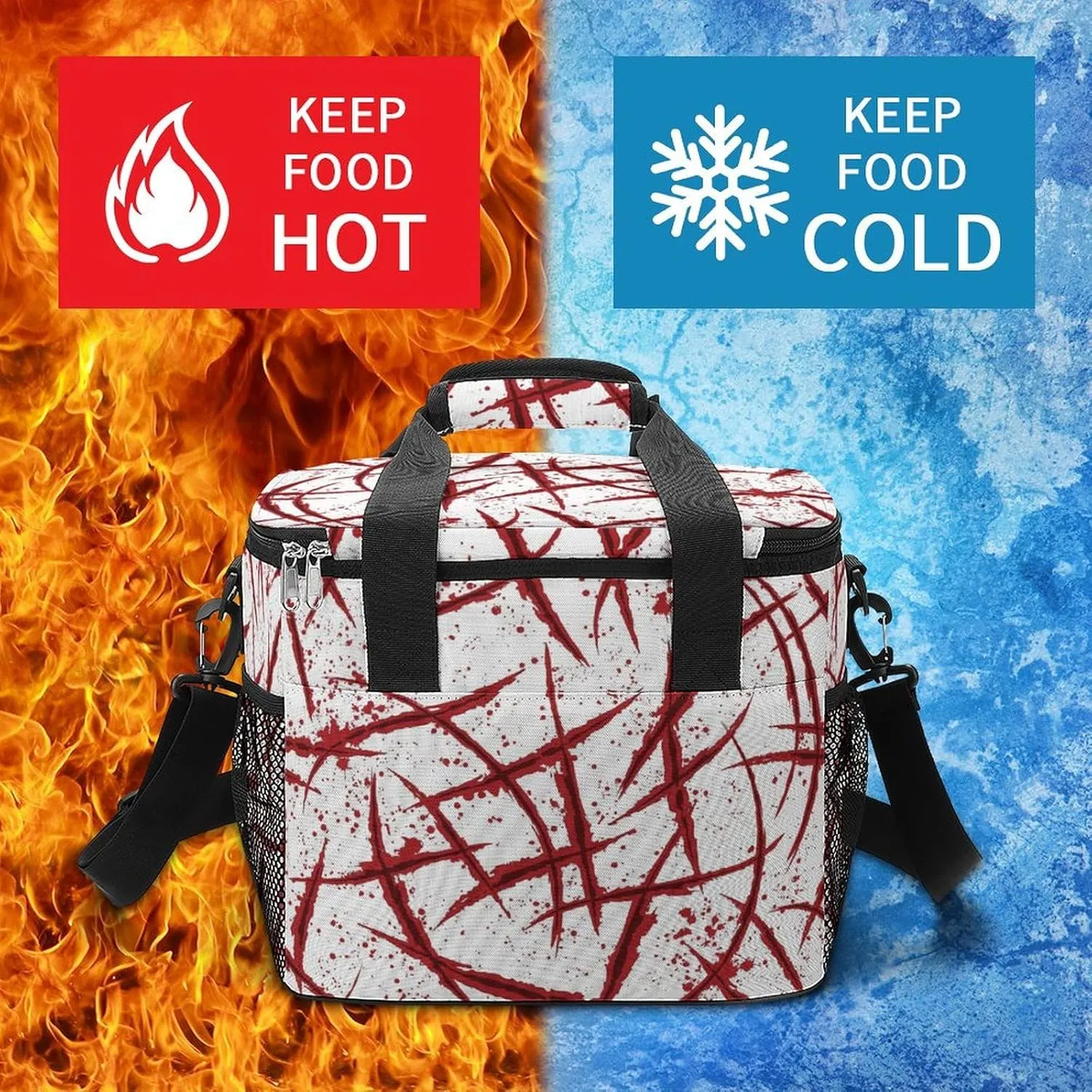 22.5L Waterproof Soft Cooler BagInsulated Lunch Box for Camping Fishing Beach Road Trips