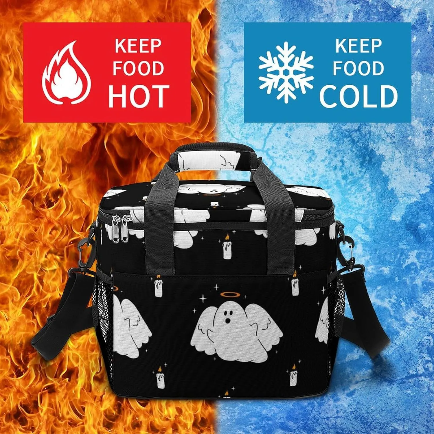 22.5L Waterproof Soft Cooler BagInsulated Lunch Box for Camping Fishing Beach Road Trips
