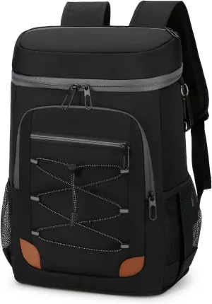 25L Insulated Cooler Backpack, 24 Cans Leak Proof Soft Picnic Backpack, Large Waterproof Lunch Cooling Backpack for Beach Travel Camping