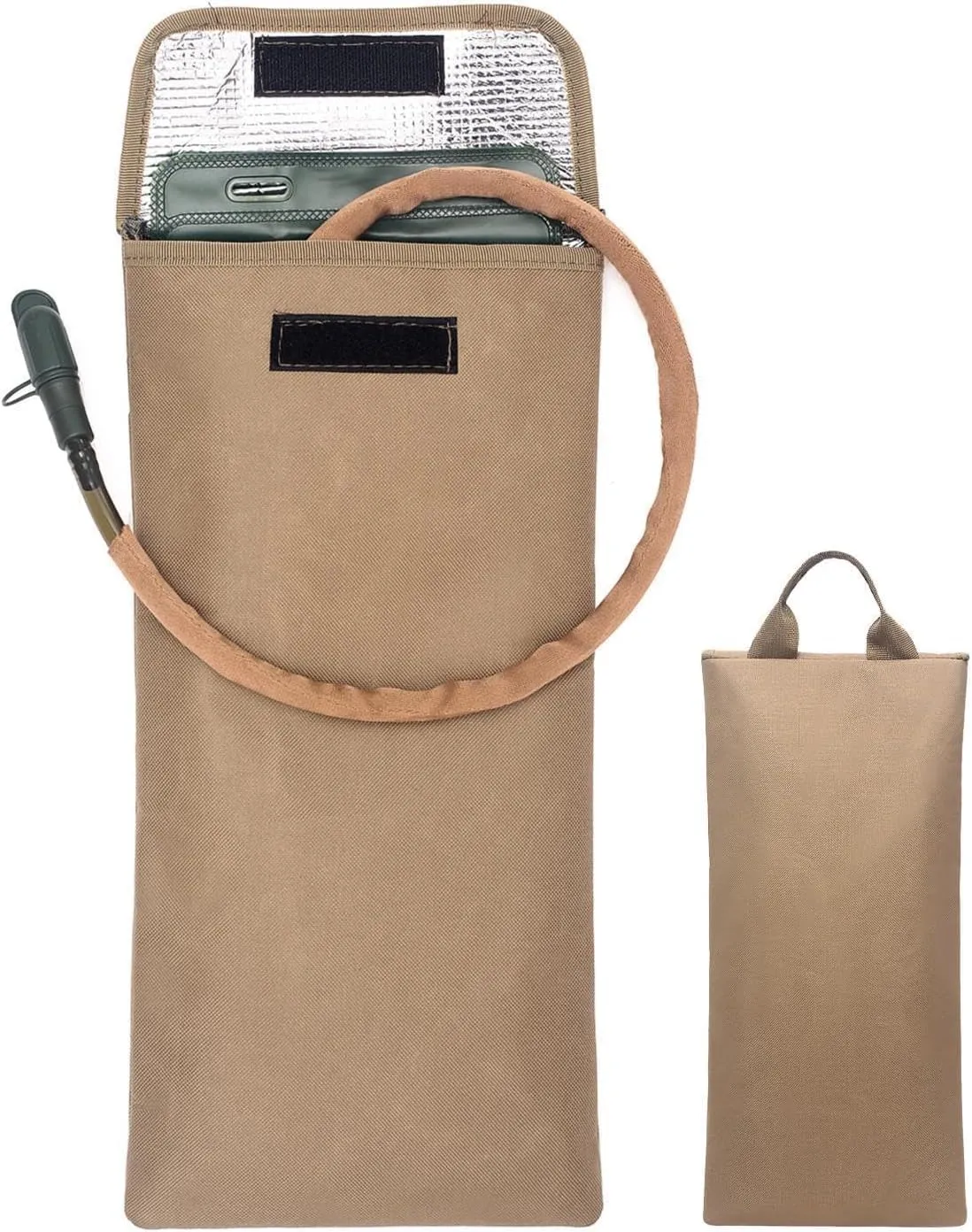 2PCS Hydration Bladder Insulation Sleeve - Insulated Water Bladder Sleeve, Protective Cooler Bag, Convenient 600D Oxford Water Bladder Pack, Lightweight Storage Pouch