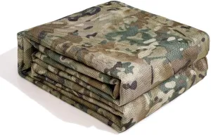 300D Camouflage Netting Burlap Camo Mesh Sunshade Camouflage Cover Shooting Hunting Camo Netting Military Ground Blinds for Tree Stand(2x3/6.6x10ft)