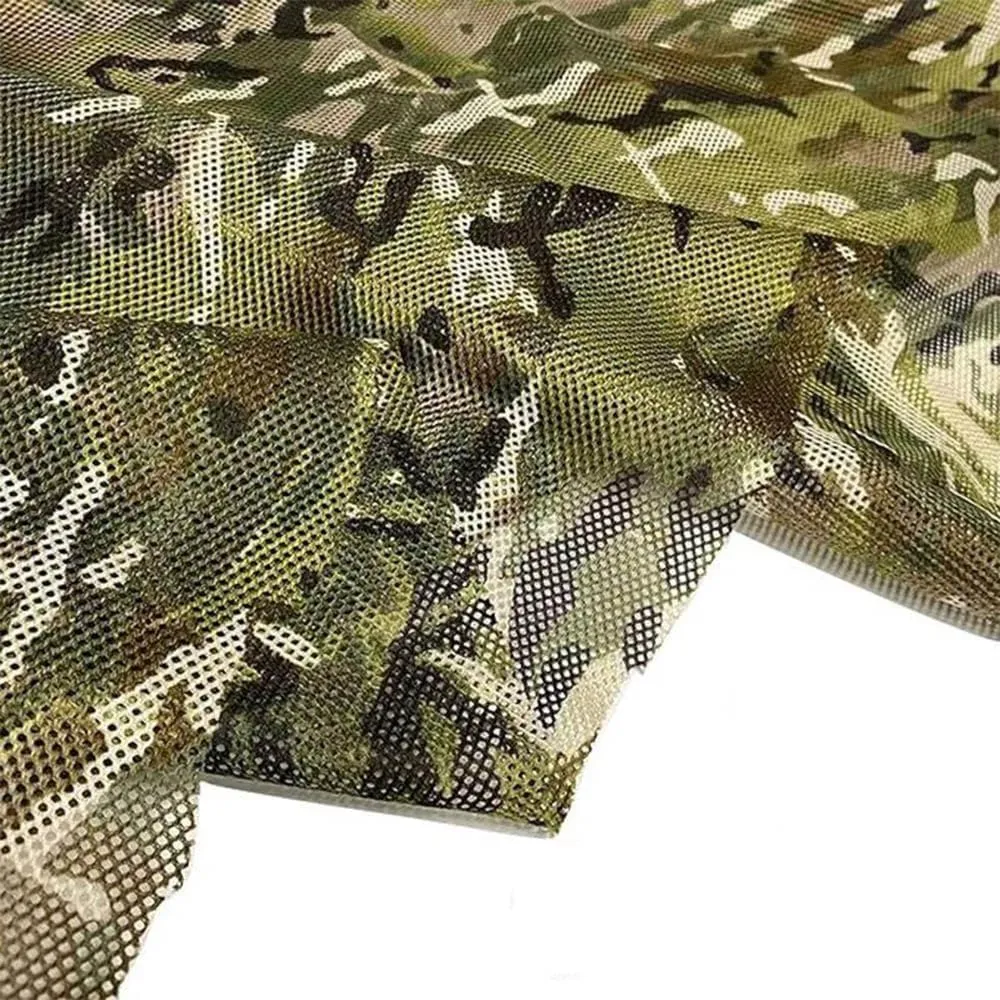 300D Camouflage Netting Burlap Camo Mesh Sunshade Camouflage Cover Shooting Hunting Camo Netting Military Ground Blinds for Tree Stand(2x3/6.6x10ft)