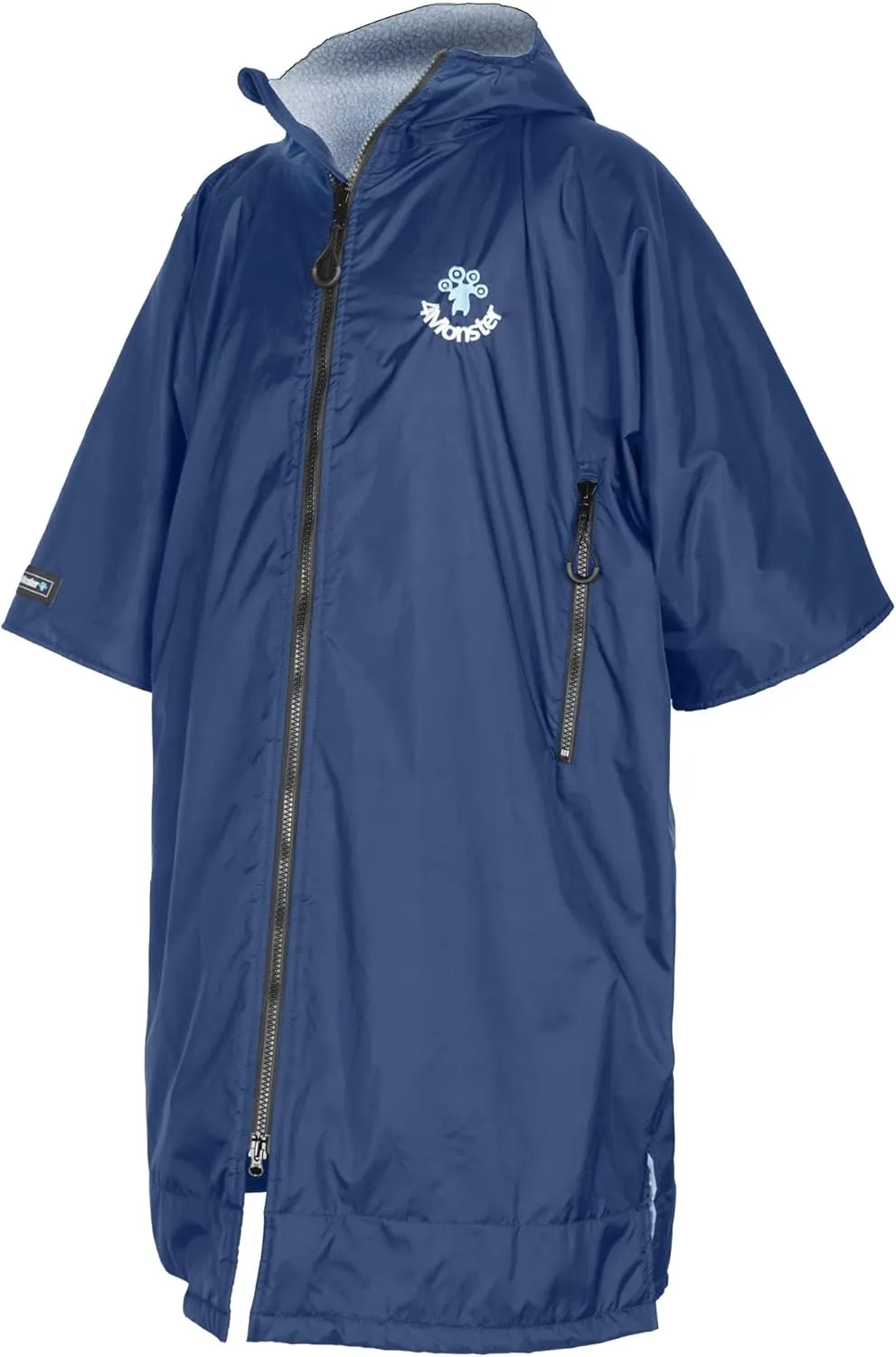 4Monster Swim Parka with Hood,Quick-dry Wetsuit Changing Robe Waterproof,Warm Coat Surf Poncho for Water Sport, Beach&Pool
