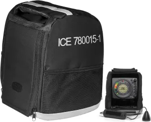 780015-1 For Humminbird ICE Flasher ICE 35, ICE 45, ICE 55 Models, CC ICE Fishing Flasher Soft Sided Carrying Case Storage Travel Bag for Portable GPS Navigator