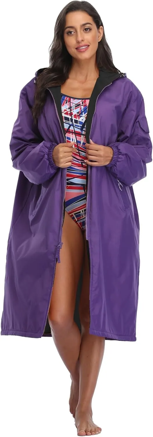 Adoretex Unisex Swim Parka Water Resistant Warm Coat Water Sports Swim Parka for Adult & Kids