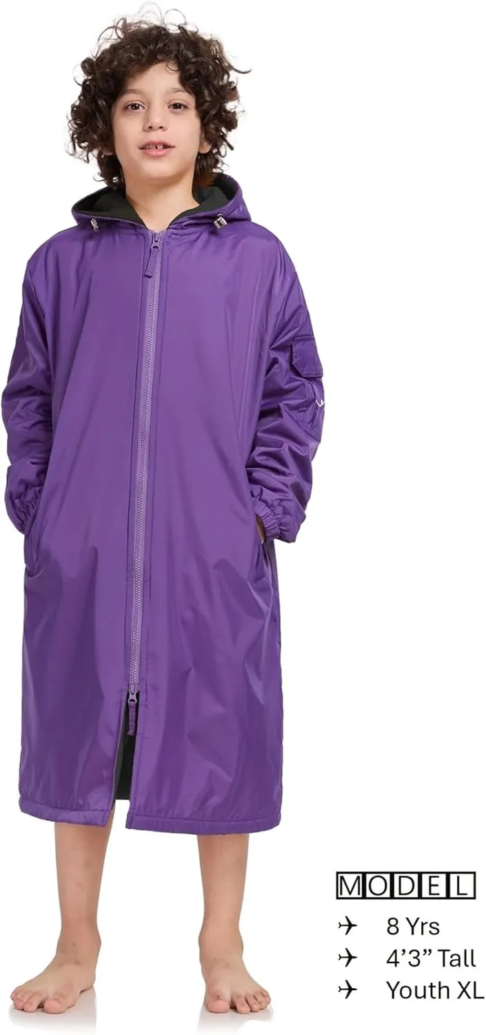 Adoretex Unisex Swim Parka Water Resistant Warm Coat Water Sports Swim Parka for Adult & Kids