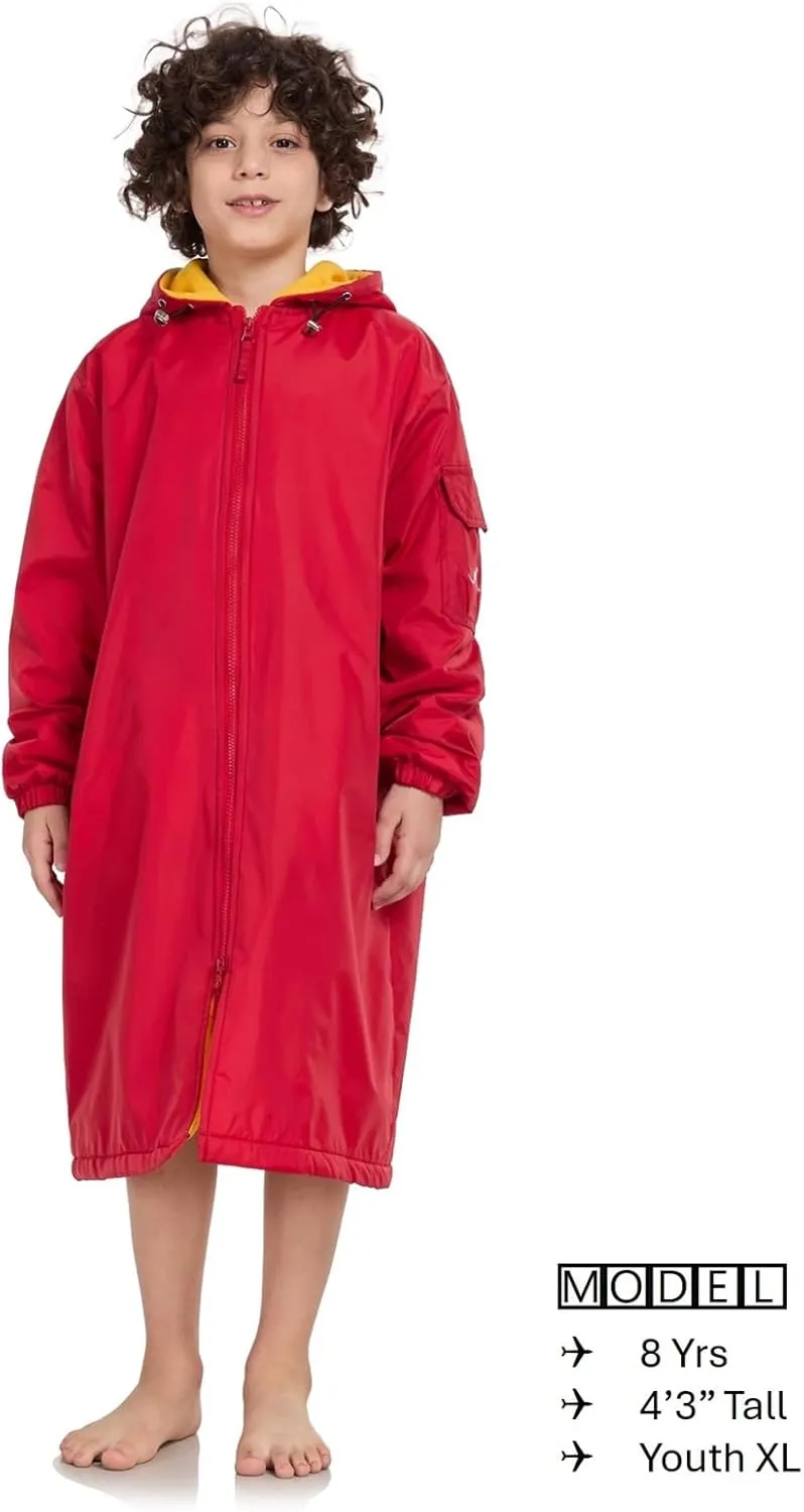 Adoretex Unisex Swim Parka Water Resistant Warm Coat Water Sports Swim Parka for Adult & Kids