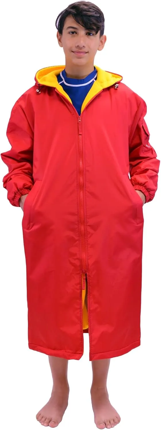Adoretex Unisex Swim Parka Water Resistant Warm Coat Water Sports Swim Parka for Adult & Kids