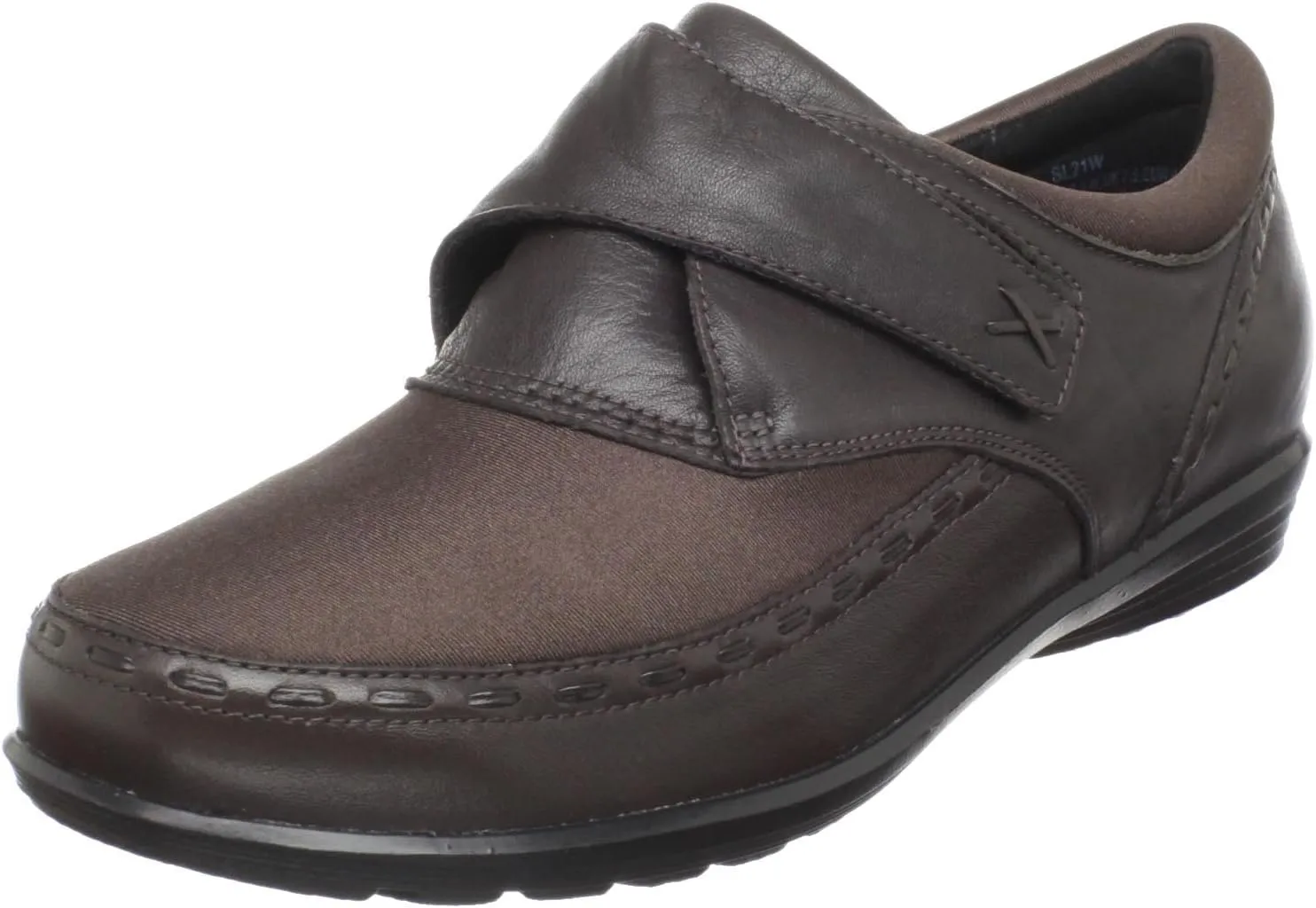 Aetrex Women's Emma Orthopedic Adjustable Slip on Leather Monk Strap Loafer Shoe