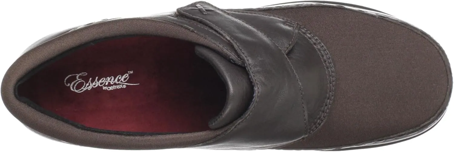 Aetrex Women's Emma Orthopedic Adjustable Slip on Leather Monk Strap Loafer Shoe