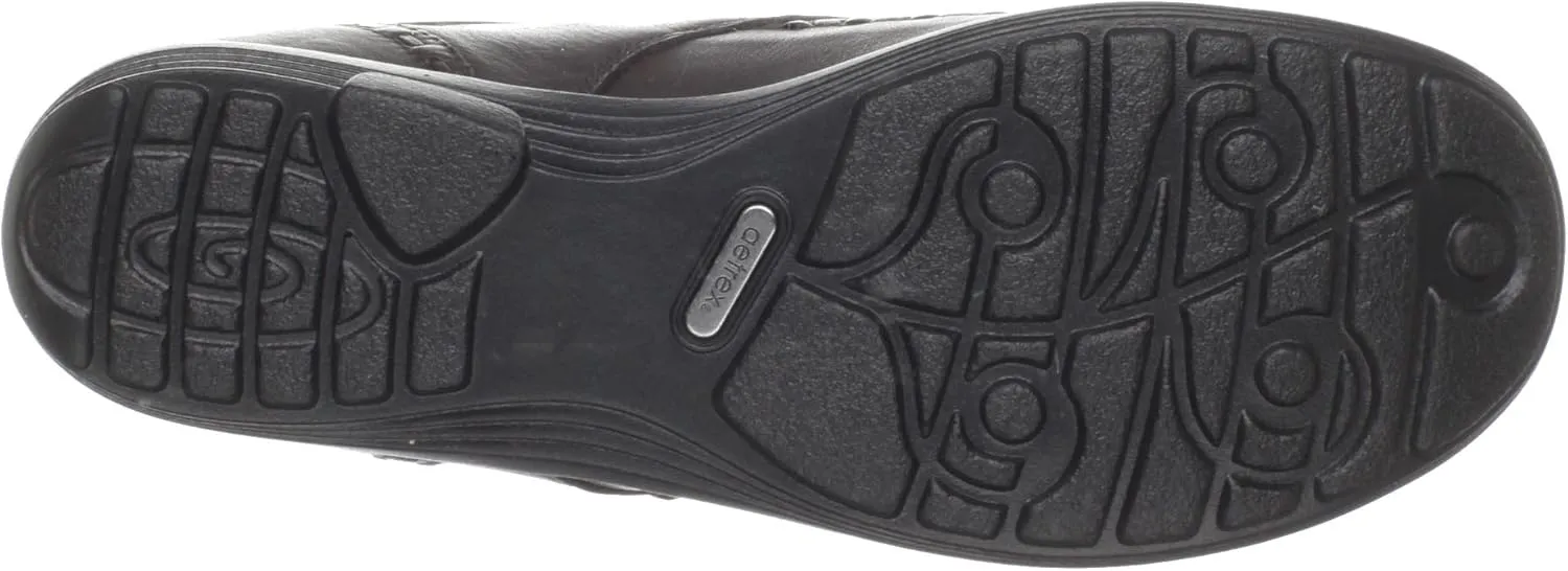Aetrex Women's Emma Orthopedic Adjustable Slip on Leather Monk Strap Loafer Shoe