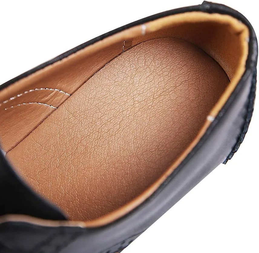 ANUFER Women's Block Heel Lace-Up Brogues Derby Shoes Pumps Dress Shoes