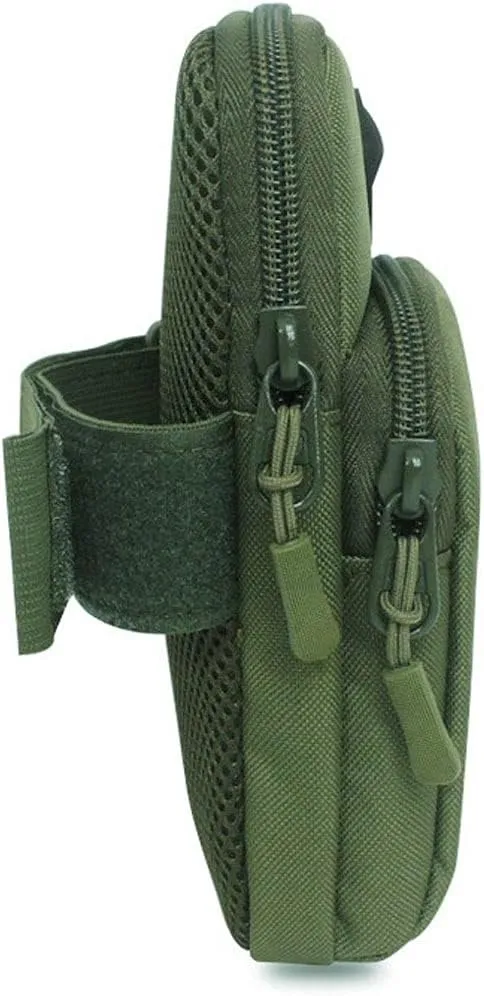 Arm Band for Phone for Running Outdoor Sports Running Men's and Women's Mobile Phone Wallet Key Case Outdoor Sports Arm Bag with Earphone Hole Bag On Hand (Brown)