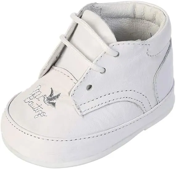 Avery Hill Boy's Leather High Top Lace-Up Baptism Special Occasion Shoes - Many Styles!