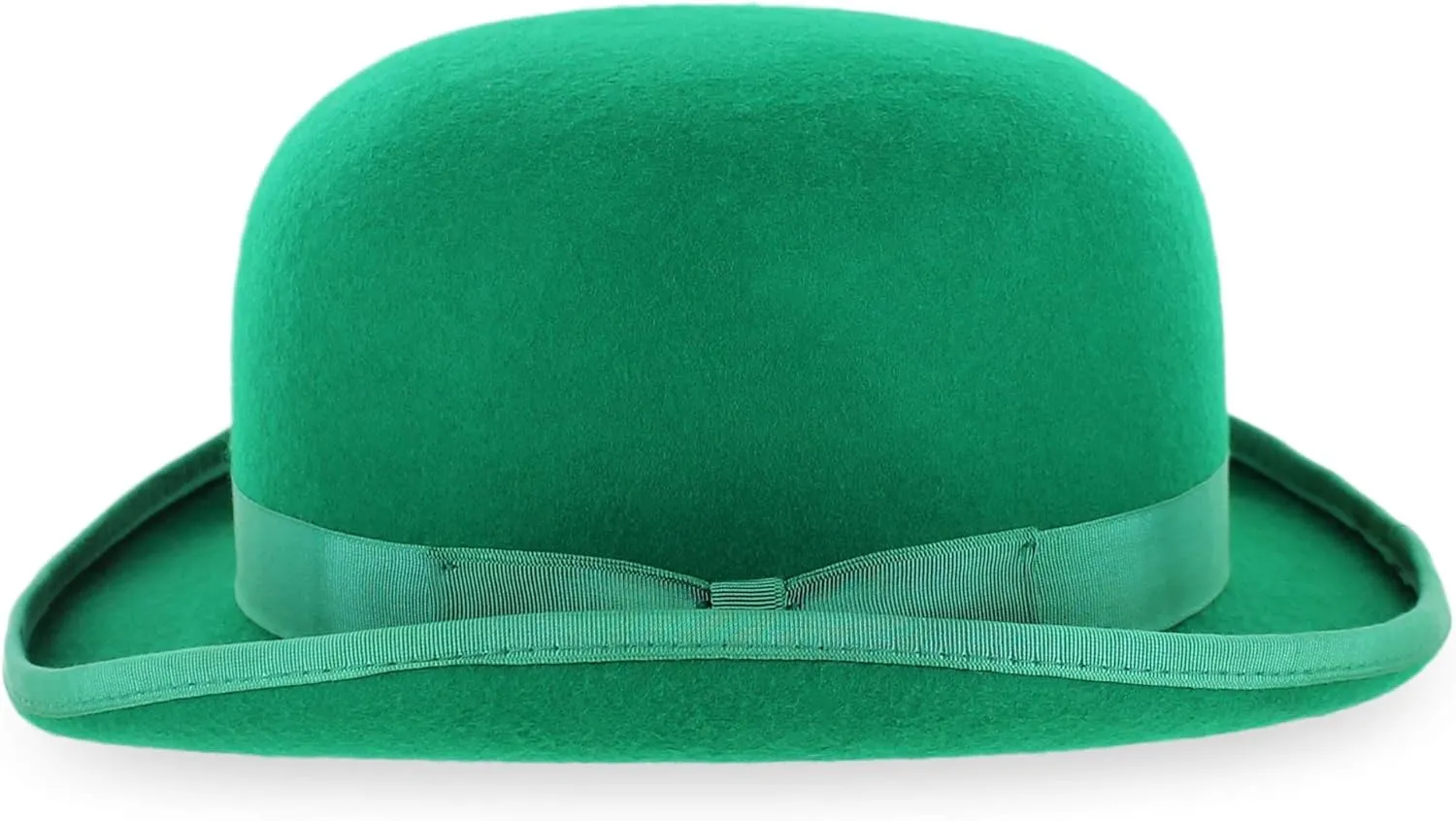 Belfry Mickey Irish Green Derby Hat with Feather and Liner