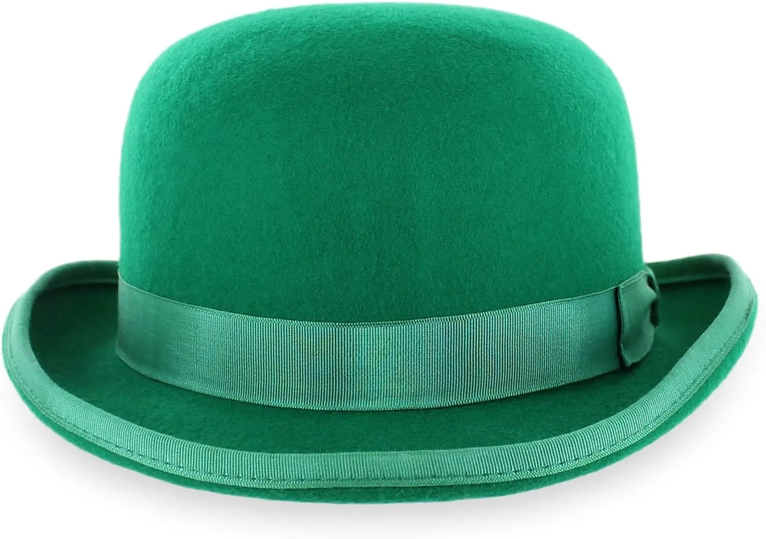 Belfry Mickey Irish Green Derby Hat with Feather and Liner