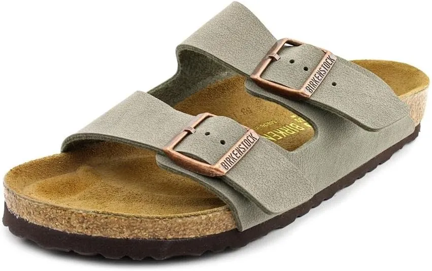 Birkenstock Arizona Birkibuc Sandal,Stone Birkibuc,42 M EU/11-11.5 B(M) US Women/9-9.5 B(M) US Men