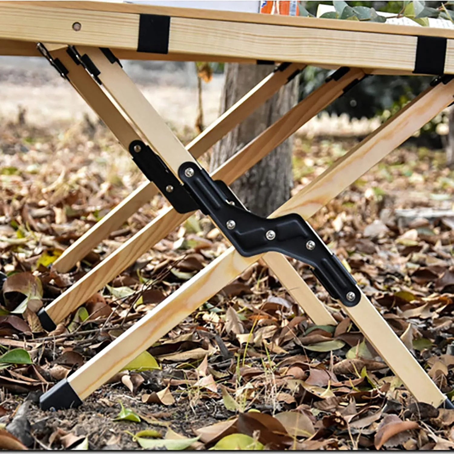 BK&MF Outdoor Folding Camping Table,Aluminum Travel Table Portable Ultralight Picnic Camping Table with Carry Bag for BBQ, Party, Camping,B,120x60x41cm(47x24x16inch)