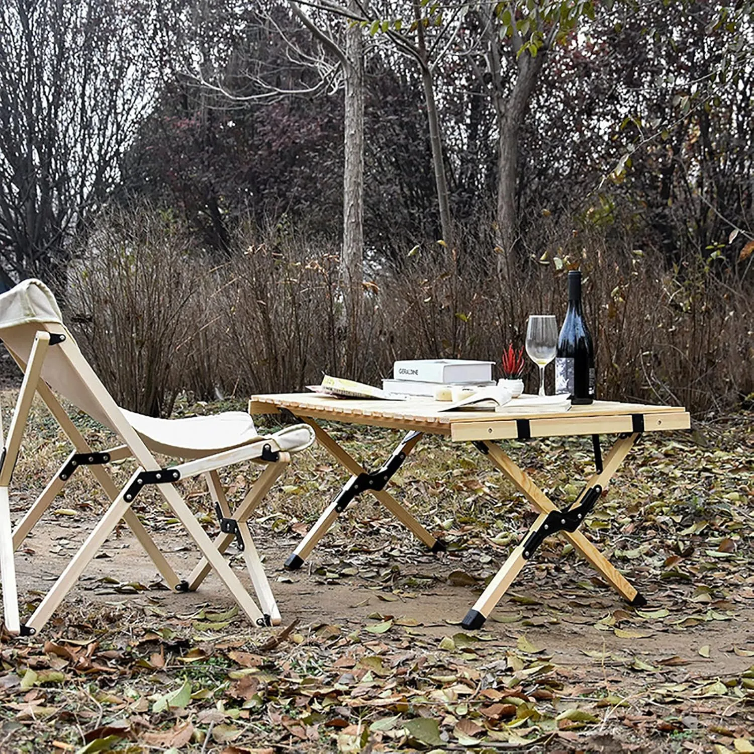 BK&MF Outdoor Folding Camping Table,Aluminum Travel Table Portable Ultralight Picnic Camping Table with Carry Bag for BBQ, Party, Camping,B,120x60x41cm(47x24x16inch)