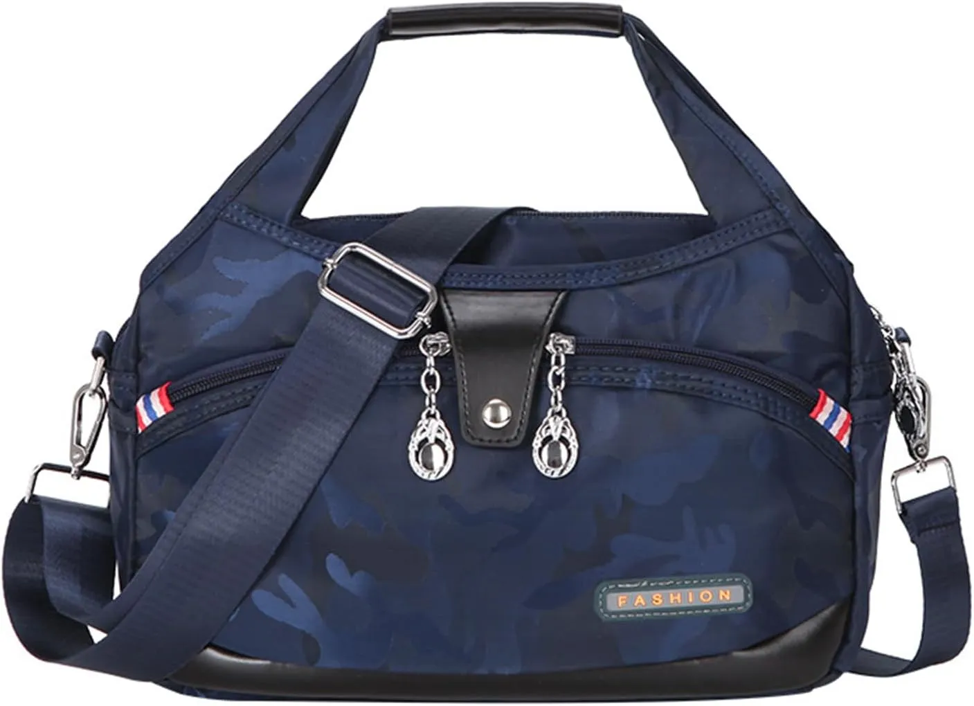 Blaciokamith Crossbody Bag, Soft Side Lightweight Underseat Tote Bag, Waterproof Oxford Cloth Shoulder Bags