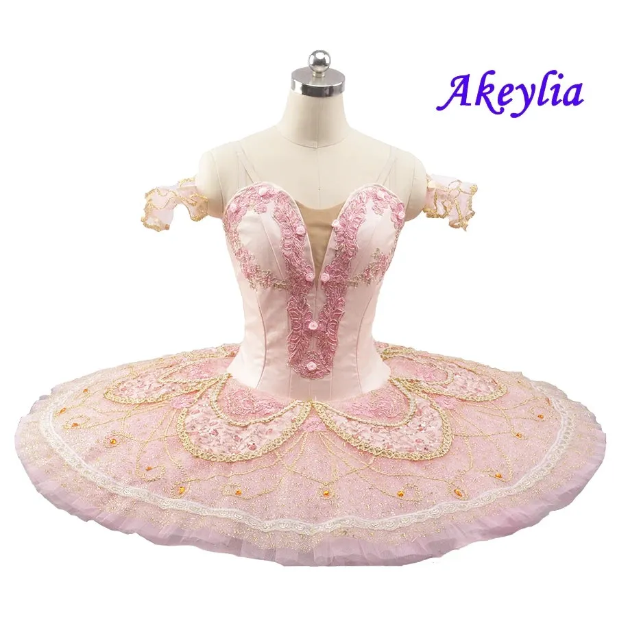 Blue Waterproof Ballet Tutu Bag with Zippers, Pink Canvas, Flexible & Foldable Dance Bag for Tutus