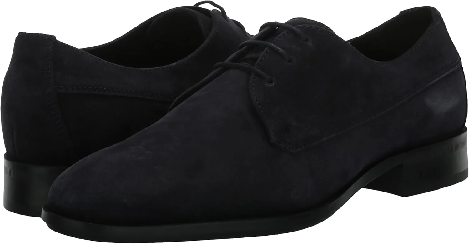 BOSS Men's Colby Smooth Suede Lace Up Derby Dress Shoe Oxford Flat