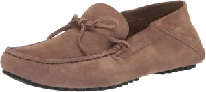BOSS Women's Suede Slip-on Moccasins with Top Bow Detail Loafer Flat