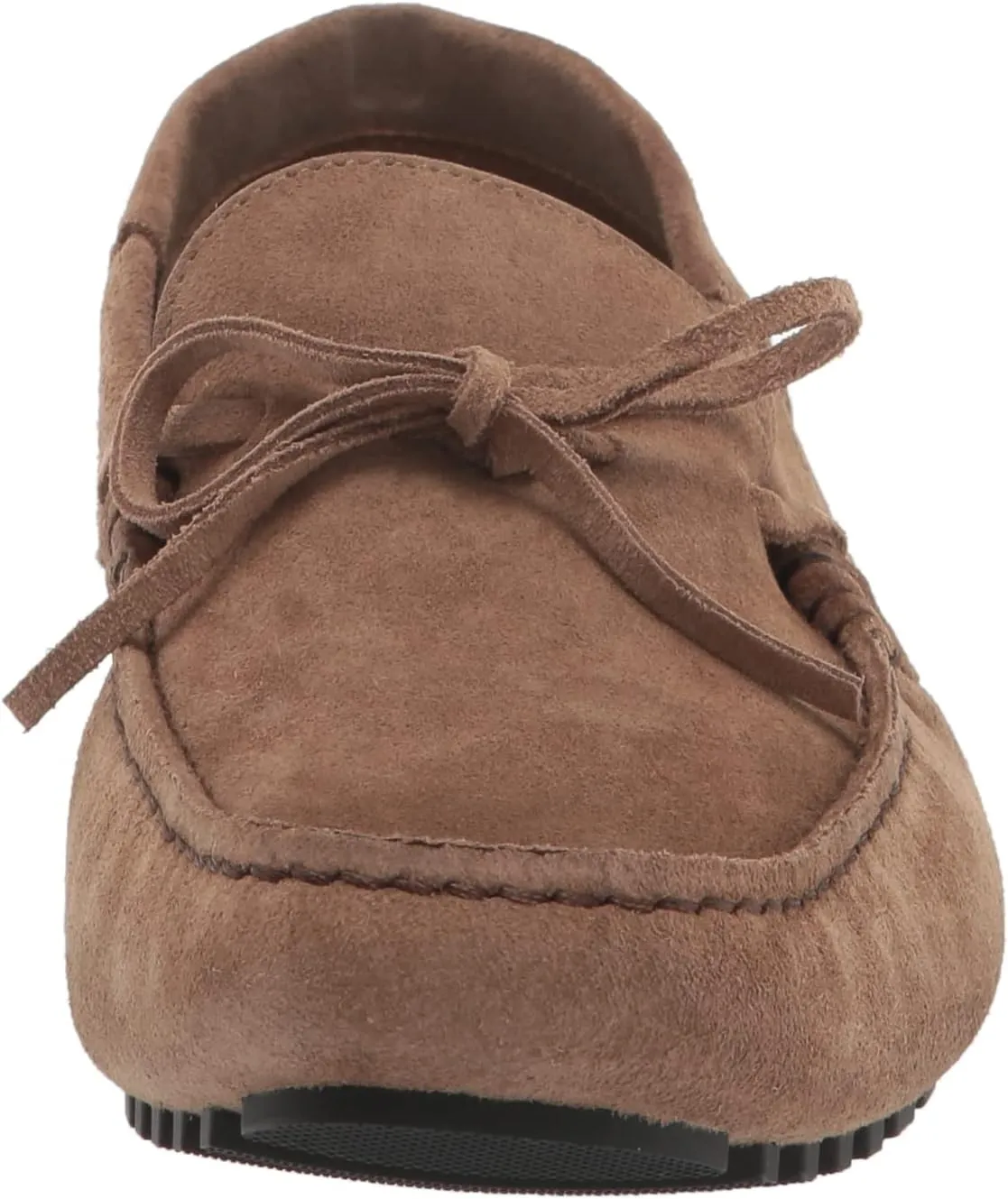 BOSS Women's Suede Slip-on Moccasins with Top Bow Detail Loafer Flat