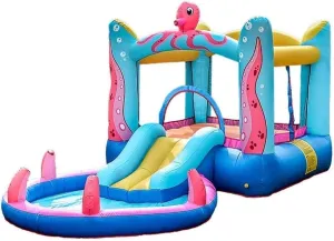 Bouncy Castle, Bounce House for Kids Baby Toys Bouncy Castles, Children's Inflatable Castle, Kid Slide Toys, Children's Playground Inflatable Trampoli