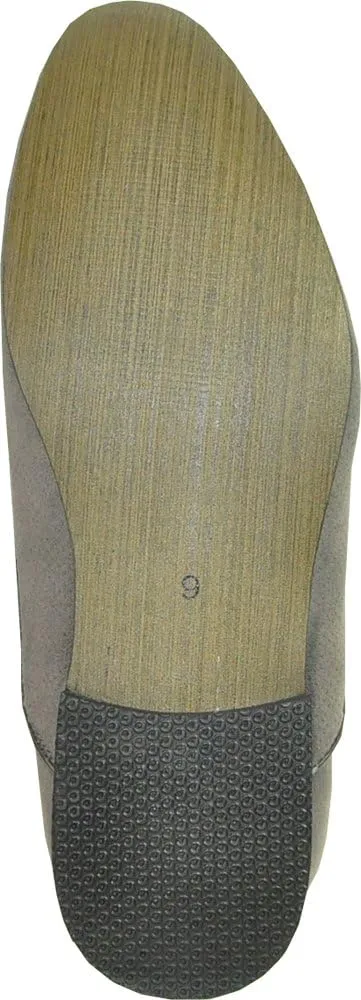 Bravo Mens Dress Shoes Berto-6 Faux Suede Loafer Fashion with A Plain Round Point Toe