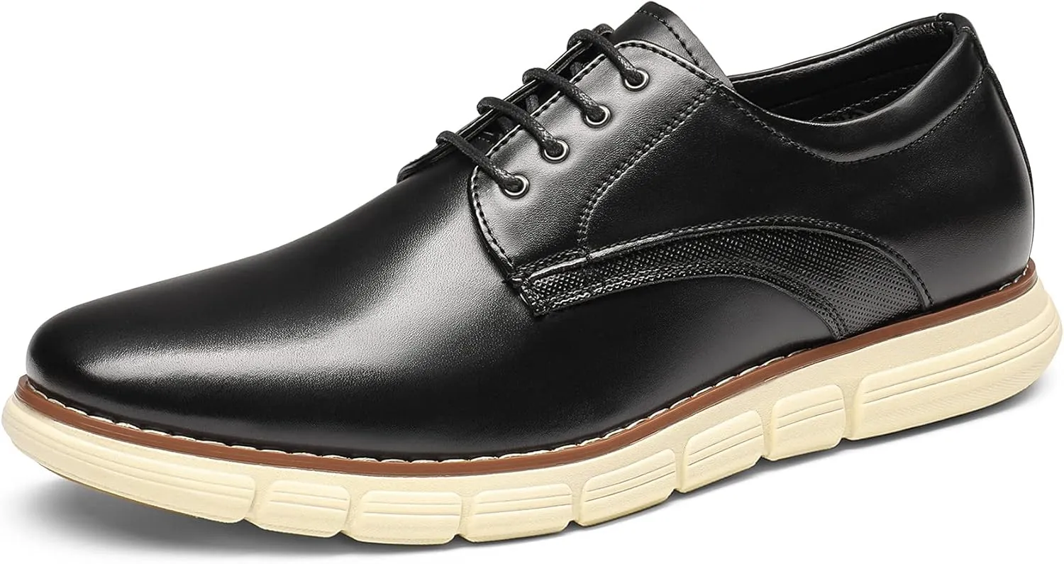 Bruno Marc Men's Crossflex Dress Sneakers Wingtip Derby Casual Oxford Formal Shoes