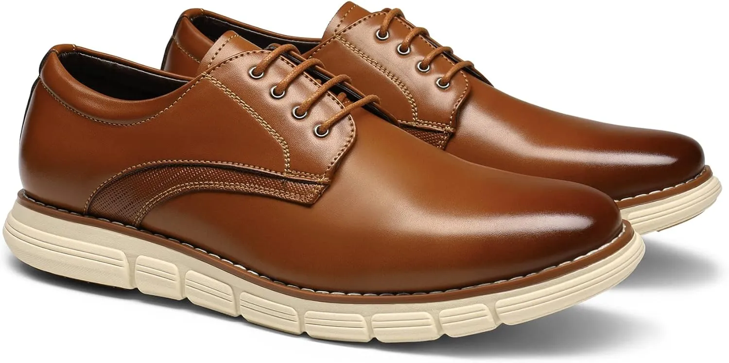 Bruno Marc Men's Crossflex Dress Sneakers Wingtip Derby Casual Oxford Formal Shoes