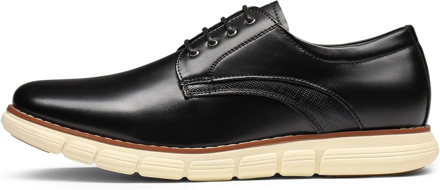 Bruno Marc Men's Crossflex Dress Sneakers Wingtip Derby Casual Oxford Formal Shoes