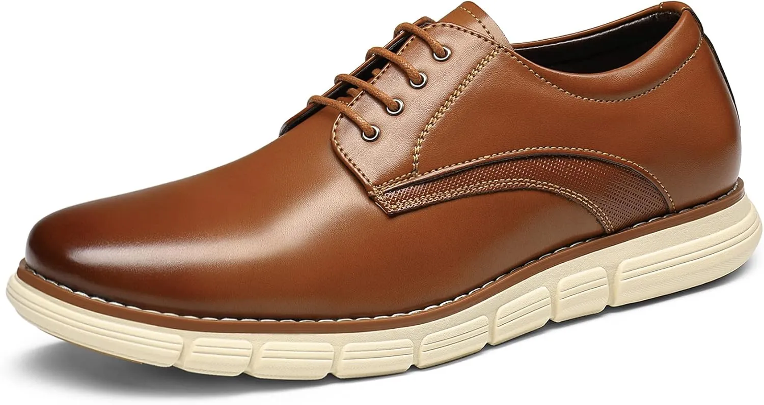 Bruno Marc Men's Crossflex Dress Sneakers Wingtip Derby Casual Oxford Formal Shoes