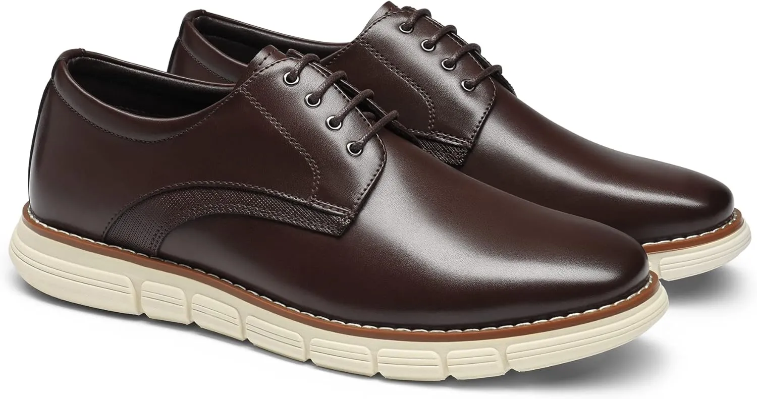 Bruno Marc Men's Crossflex Dress Sneakers Wingtip Derby Casual Oxford Formal Shoes