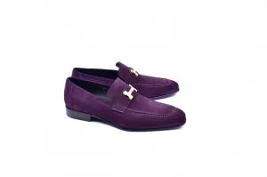 C02004- 5760S H Buckle Suede-Purple