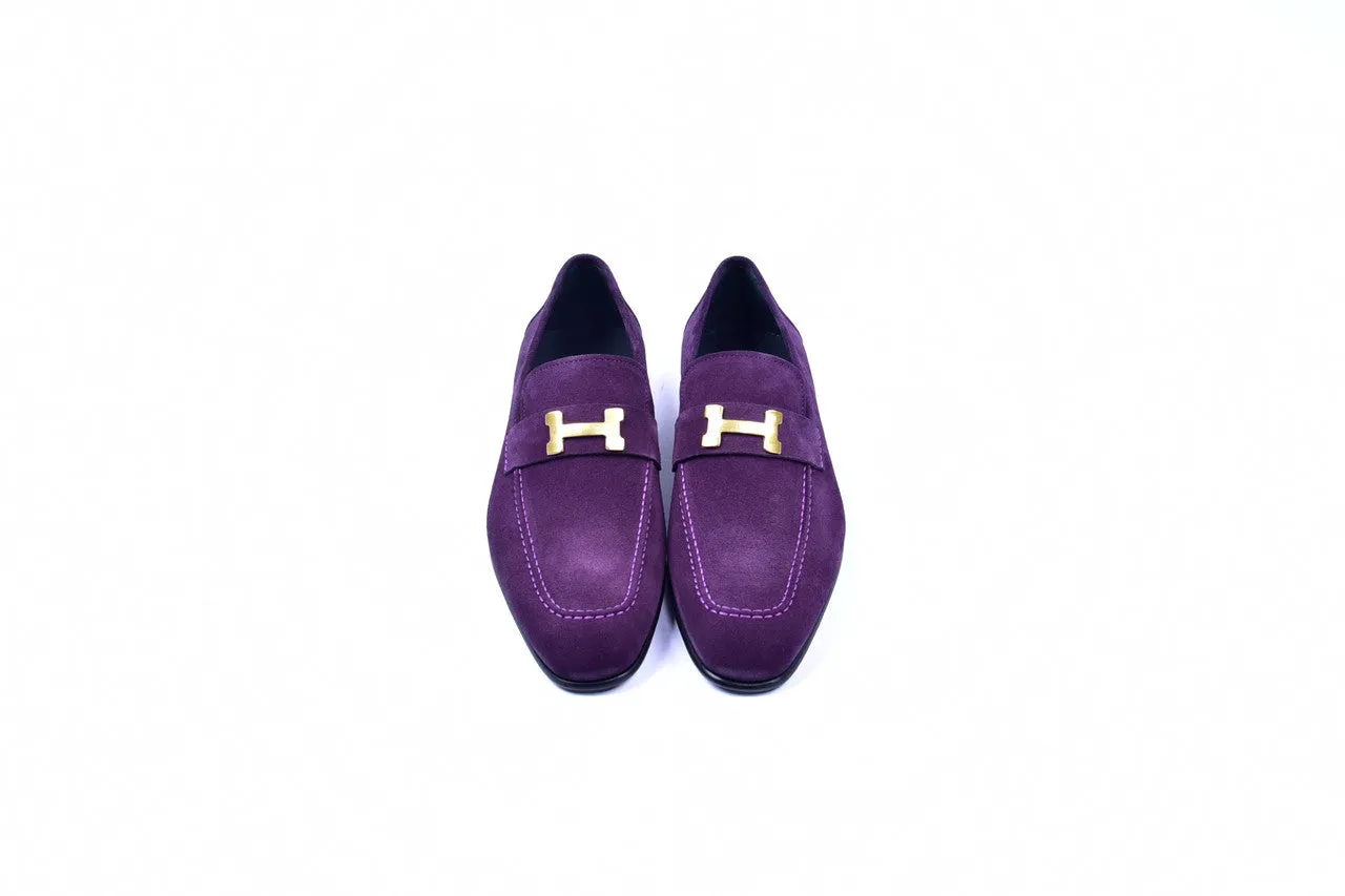 C02004- 5760S H Buckle Suede-Purple