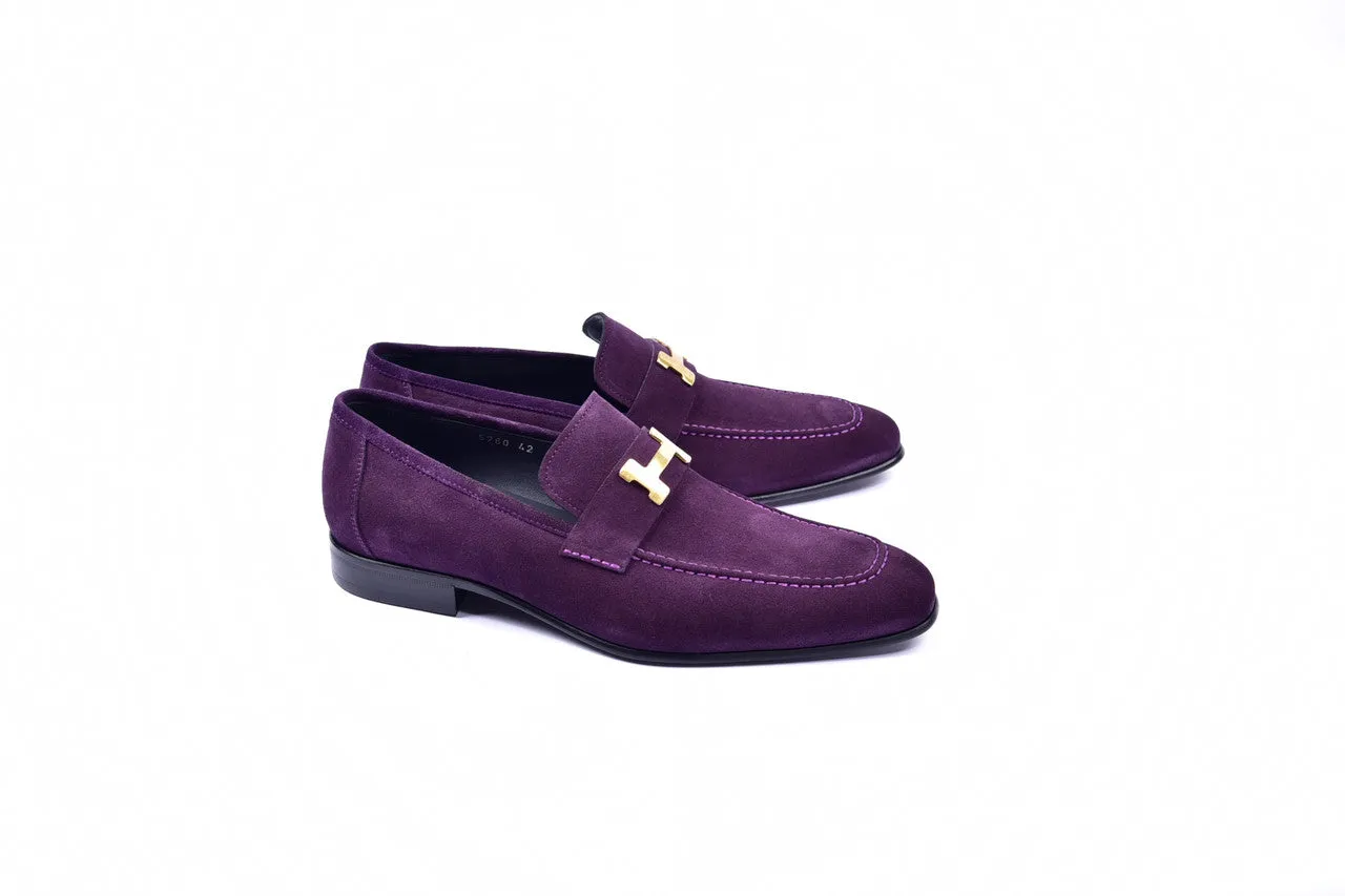 C02004- 5760S H Buckle Suede-Purple