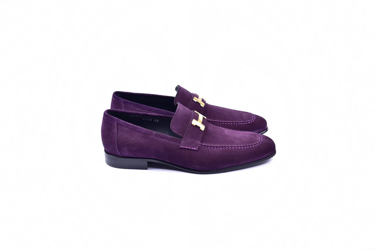 C02004- 5760S H Buckle Suede-Purple