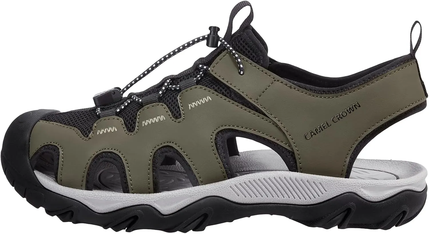 CAMEL CROWN Men's Hiking Sandals Anti-Slipping Athletic Water Shoes with Arch Support Closed Toe Outdoor Summer Camping Sandal for Beach