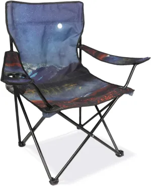 Camping Chair Portable Camp Chair, Folding Lawn Chair with Cup Holder for Outdoor Camping, Hiking, Travel, Patio, Beach, Picnics