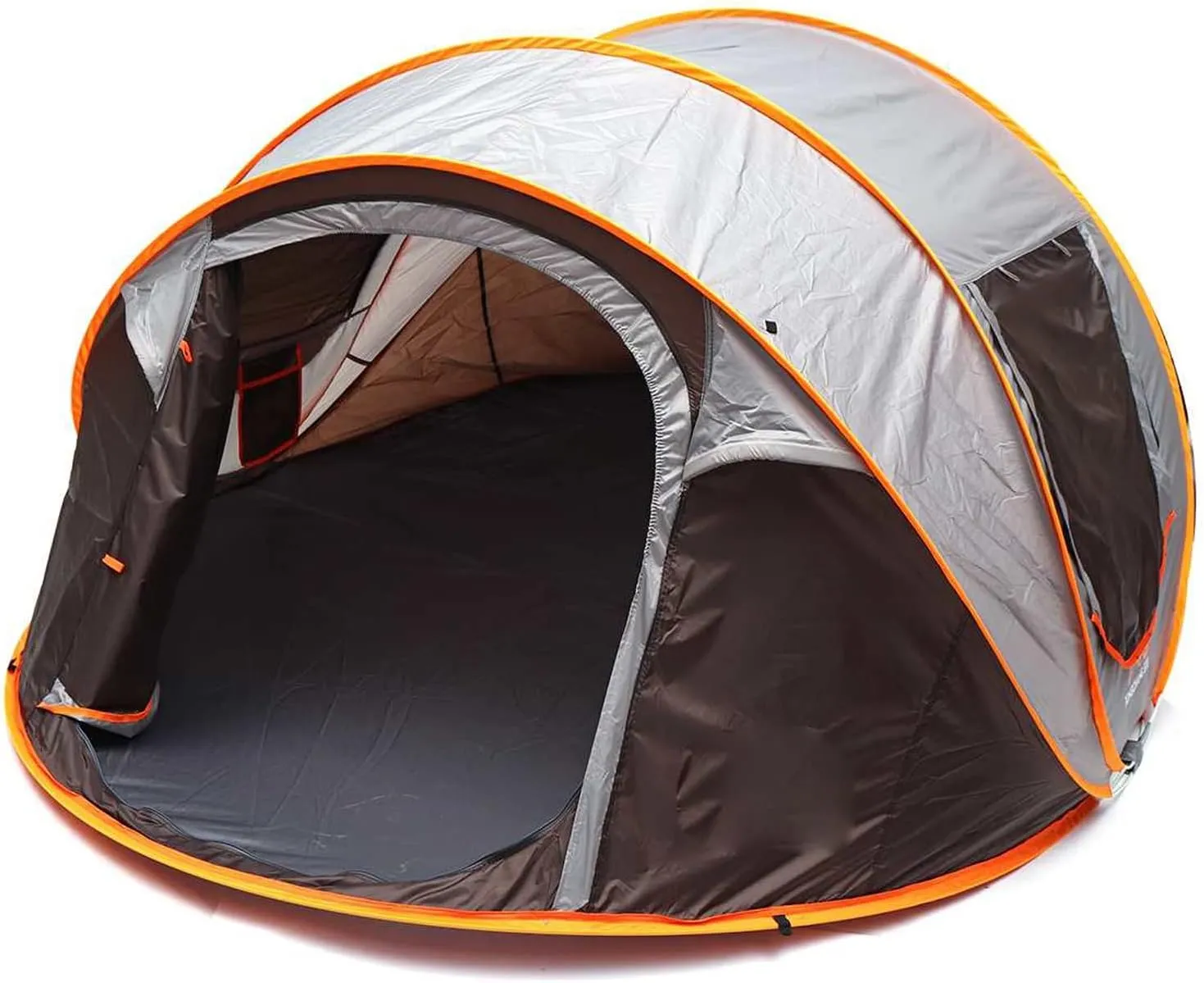 Camping Tent 5-8 People Fully Automatic Camping Tent Windproof Waterproof Automatic Pop-up Tent Family Outdoor Instant Setup Tent 4 Season (Color : Gr