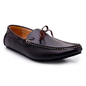 Casualist Lace Leather Loafer Soft Dark Brown