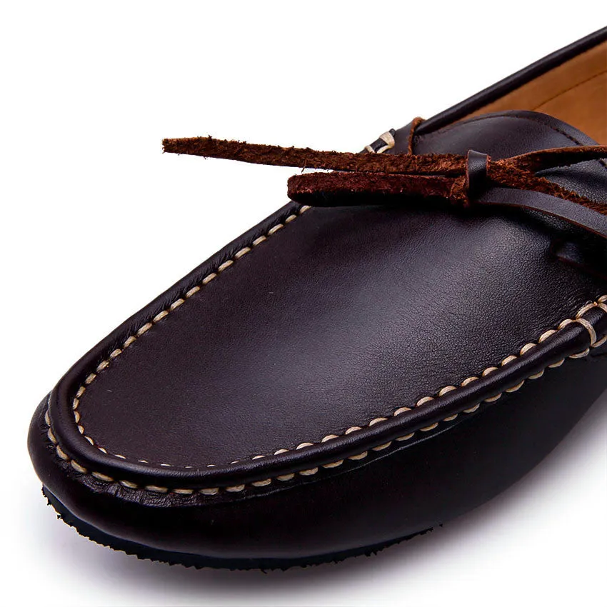Casualist Lace Leather Loafer Soft Dark Brown