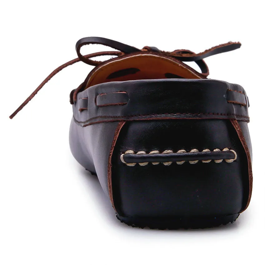 Casualist Lace Leather Loafer Soft Dark Brown